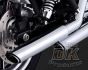 DK Custom V&H Twin Slash Slip-ons for Harley Dyna - Chrome Harley-Davidson Vance & Hines