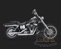 DK Custom V&H Twin Slash Slip-ons for Harley Dyna - Chrome Harley-Davidson Vance & Hines