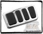 Extended Chrome ISO Brake Pedal Pad For Harley Touring Softail DK Custom Kuryakyn larger pedal for better braking control floorboard extension