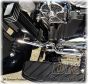 Extended Chrome ISO Brake Pedal Pad For Harley Touring Softail DK Custom Kuryakyn larger pedal for better braking control floorboard extension  extended shift shifter peg package