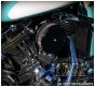 Black Finned Harley Davidson 606 587 425 aluminum polished chrome Big Sucker Pro-Billet Made in USA contrast cut sano black High Performance air cleaner system Sportster Big Twin Evo DK Custom Outlaw Air Cleaner Interchangeable Face Plate  EBS Roadster  H