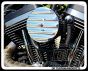 Polished Finned Cover for Outlaw HiFlow 425 Air Cleaner  Big Sucker Pro-Billet Made in USA contrast cut sano black High Performance air cleaner system Sportster Big Twin Evo DK Custom Outlaw Air Cleaner Interchangeable Face Plate