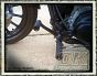 DK Custom Sano Black Aluminum Gripper Grip Tape Foot Pegs Harley-Davidson