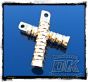 DK Custom Harley Polished  Brass Pegs For Harley-Davidson Grip Highway Passenger pegs sportster dyna softail touring Handmade in the USA
