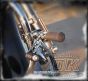 DK Cuatom Chrome Heel Rest Bracket & Arm Kit HARLEY DAVIDSON DK Custom Sportster Dyna Softail Forward Controls Highway Foot Peg Comfort