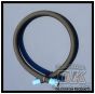 Braided hose for Auxiliary Oil Cooler for all Harley Twin Cam w/o Lowers DK Custom High Flow Performance Sportster  Dyna Softail Touring Trike Freewheeler Big Twin Evo Milwaukee Eight Cooler Running Motor Jagg HD