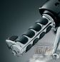 DK Custom CHROME ISO GRIPS Cushioned Grip ~ Dampens Vibration  Fits All Harley Models 1982-Up Kuryakyn Sportster Dyna Softail Touring Trikes Tri-Glide Bagger
