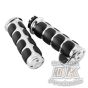 DK Custom CHROME ISO GRIPS Cushioned Grip ~ Dampens Vibration  Fits All Harley Models 1982-Up Kuryakyn Sportster Dyna Softail Touring Trikes Tri-Glide Bagger