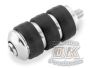 ISO Shift Peg Chrome & Rubber Cushioned HARLEY DAVIDSON DK Custom Kuryakyn foot peg grips