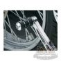 ISO Shift Peg Chrome & Rubber Cushioned HARLEY DAVIDSON DK Custom Kuryakyn foot peg grips