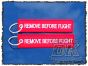 Harley DK Custom Key Tag Chain Ring Remove Before Flight