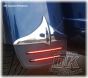 DK Custom Tri-Glide Mud Flaps w/ Run-Brake-Turn LED Lights Built-In Harley-Davidson RBT SEE & BE SEEN!