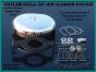 Complete Smooth Chrome HiFlow 587 Air Cleaner for Sportsters Sportster Harley Davidson High Flow Air cleaner DK Custom Nightster Iron 48 Custom Low SuperLow Bobber Stage I K&N EFI Carbureted Complete High Performance