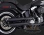 DK Custom V&H Twin Slash Slip-ons for Harley Sportster Dyna Softail - Matte Black Harley-Davidson Vance & Hines