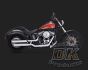 DK Custom V&H Twin Slash Slip-ons for Harley Dyna Softail - Chrome Harley-Davidson Vance & Hines