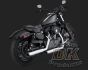 DK Custom V&H Twin Slash Slip-ons for Harley Sportster - Chrome Harley-Davidson Vance & Hines