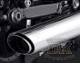 DK Custom V&H Twin Slash Slip-ons for Harley Sportster - Chrome Harley-Davidson Vance & Hines