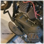 DK Custom Products Harley Sportster Dyna Stealth Adjustable Highway Peg Mounting Kit Chrome Black