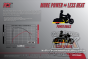 DK Custom V&H Big Shots Staggered for Harley Dyna - Black Vance & Hines Thunder Torque 