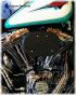 DK Custom Stage I 1 one HiFlow High Flow Performance Air Cleaner 828 Outlaw Twin Cam K&N External Breather EBS Wrinkle Black
