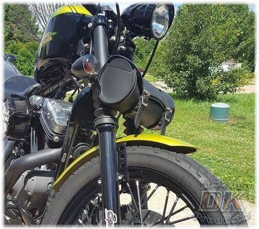 Black Out Forks 39mm Upper Fork Covers Sportster Dyna Harley