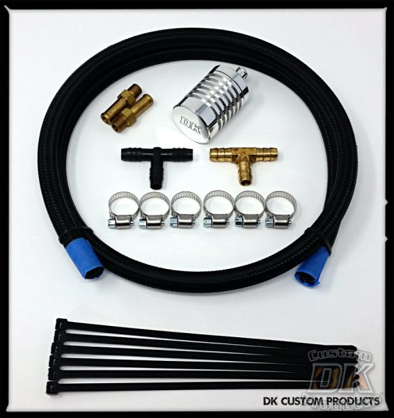 DIY EBS External Breather System 4 Stage Catch Can SE Stage I Big Sucker Ness Harley Twin Cam Milwaukee Eight Sportster