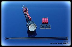DK Custom LED Tail Light Billet 22LR Super Bright Running Light Brake Light Harley Sportster Dyna
