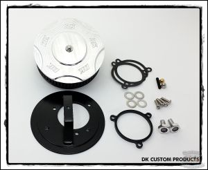 DK Custom Performance DK Billet 587 Air Cleaner M8 Milwuakee eight Stage I 1 
