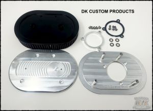 Machine Cut Finish Complete HiFlow 828 Air Cleaner Prepped for the OEM Medallion for Milwaukee-Eight