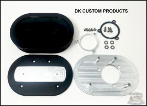 Wrinkle Black Complete HiFlow 828 Air Cleaner Prepped for the OEM Medallion Milwaukee-Eight