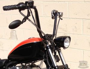 Modular Headlight Relocation Kit with Black Halogen Headlight