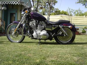 DK Custom 1" Lowering Kit 00-04 for Harley-Davidson Sportster Models Billet Aluminum Lowering Blocks Made in The USA Anodized Black Chrome
