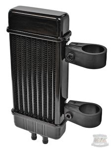 Wideline Oil Cooler System for Harley Motorcycles DK Custom High Flow Performance Dyna Cooler Running Motor Jagg HD 10 row Black Softail Touring Trike Freewheeler Big Twin Evo Milwaukee Eight Sportster