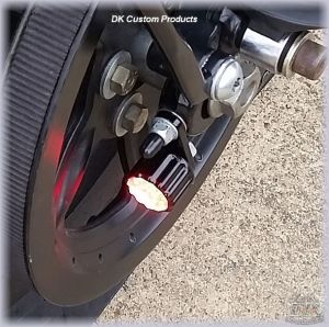 DK Custom 22LR Billet Run Brake Turn LED Lights Black Polished Harley Sportster Dyna Softail