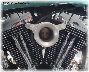 Aluminum Outlaw Velocity Stack Intake Twin Cam Complete System Harley Davidson DK Custom Cable Operated External Breather system EBS High Flow Performance Dyna Softail Touring Trike Freewheeler