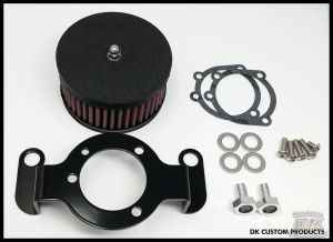 Complete HiFlow 425 Air Cleaner Wrinkle Black for Harley Twin Cam DK Custom Harley Davidson Outlaw Air Cleaner Systems Complete EBS High Flow M-8 Milwaukee-Eight Softail Twin Cam Sportster Roadster Dyna 72 48 Big Twin Evo Nightster Iron Stage I Ness Big
