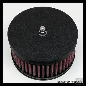 Wrinkle Black Air Cleaner Cover Outlaw High Flow 425 Air Cleaner Harley Davidson DK Custom Stage I