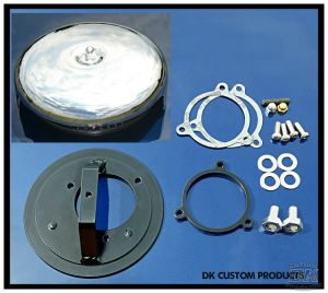 Smooth Chrome HiFlow 587 Air Cleaner Sys. Harley Milwaukee-Eight Harley Davidson DK Custom Outlaw Touring Twin Cam Dyna Softail Trike Freewheeler Sportster Tri Glide Kury Kuryakyn Stage I High Flow SE Heavy Breather