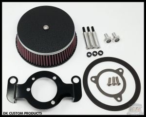 Harley Wrinkle Black Complete HiFlow 606 Air Cleaner Dyna Softail