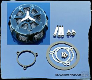 Black 7 Spoke HiFlow 606 Air Cleaner Harley Milwaukee-Eight