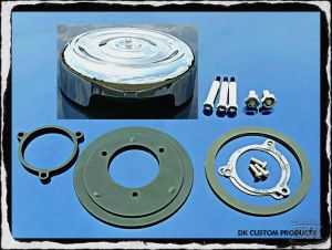 Chrome Bobber HiFlow 606 Air Cleaner Sys. Harley Milwaukee-Eight DK Custom Milwaukee-Eight Maximum Power High Flow Harley Davidson performance air cleaner 606 intake kit K&N EBS External Breather System Stage I