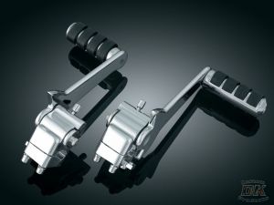 DK Custom Adjustable Passenger Pegs for Touring & Tri-Glide Freewheeler Harley Kuryakyn Bagger