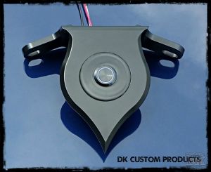 DK Custom Harley Sportster Billet DLX Coil Relocation Push-Button LED Ignition Switch