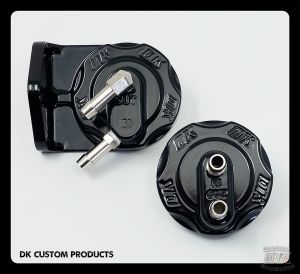 DK Custom Harley-Davidson Oil Filter Relocation Mount & Adapter Components