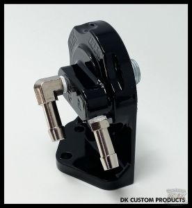 DK Custom Harley-Davidson Oil Filter Relocation Mount & Adapter Components