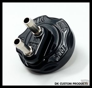 DK Custom Harley-Davidson Oil Filter Relocation Mount & Adapter Components