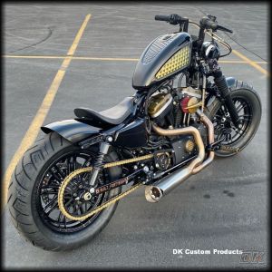 DK Custom Sano Black Cyclone PULLEY GUARD for 04-Up Sportster Harley-Davidson Nightster 48 72 low custom