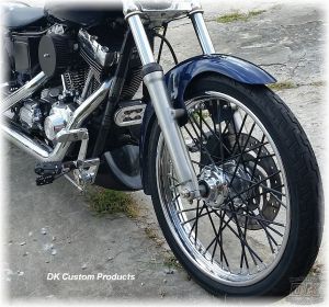 DK Custom Front Chin Spoiler Air Dam Fairing for Harley Dyna Made in The USA Harley-Davidson Dougz Wide Glide Superglide Low Rider