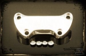 DK Custom Chrome Smooth Handlebar Top Clamp for Harley-Davidson Sportsters Left or Right side Super Custom 48 Dyna