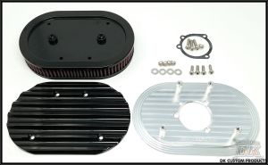 DK Custom Harley Stage I IV Sportster 828 Outlaw High Flow HiFlow Air Cleaner EBS External Breather